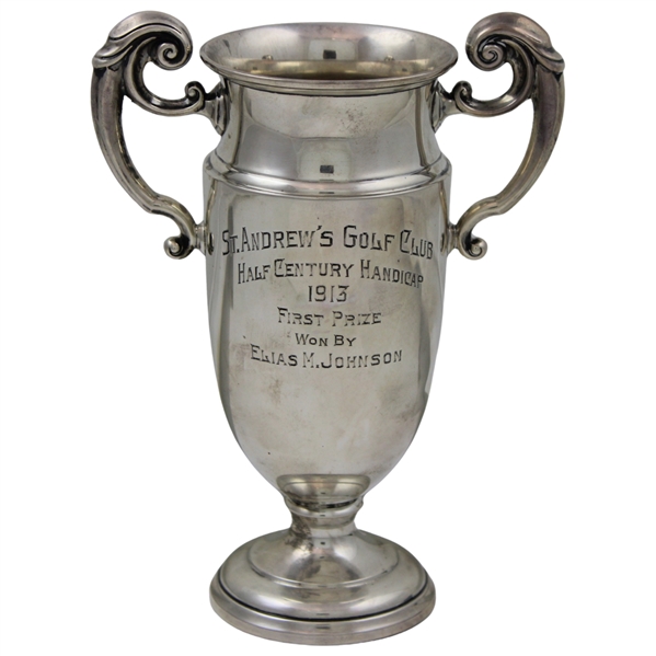 1913 St. Andrews Golf Club Half Century Handicap First Prize Won By Elias M. Johnson