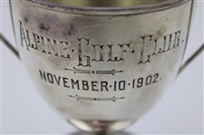 1910 Sterling Silver Golf Trophy Presented by Mrs. Daniel Simonds Won by Miss Lucy Fay