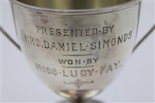 1910 Sterling Silver Golf Trophy Presented by Mrs. Daniel Simonds Won by Miss Lucy Fay