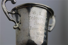 Two (2) Sterling Silver - 1929 S.L.G.C. Eclectic Comp June-Sept Trophy Cups Won by T.O. Schmid -  Seekingjao & Kiangwan