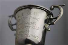 Two (2) Sterling Silver - 1929 S.L.G.C. Eclectic Comp June-Sept Trophy Cups Won by T.O. Schmid -  Seekingjao & Kiangwan