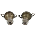 Two (2) Sterling Silver - 1929 S.L.G.C. Eclectic Comp June-Sept Trophy Cups Won by T.O. Schmid -  Seekingjao & Kiangwan