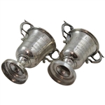 Two (2) Sterling Silver - 1929 S.L.G.C. Eclectic Comp June-Sept Trophy Cups Won by T.O. Schmid -  Seekingjao & Kiangwan