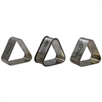 Three (3) Sterling Silver Post-Swing Golfers Themed Napkin Holders