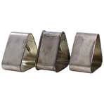 Three (3) Sterling Silver Post-Swing Golfers Themed Napkin Holders