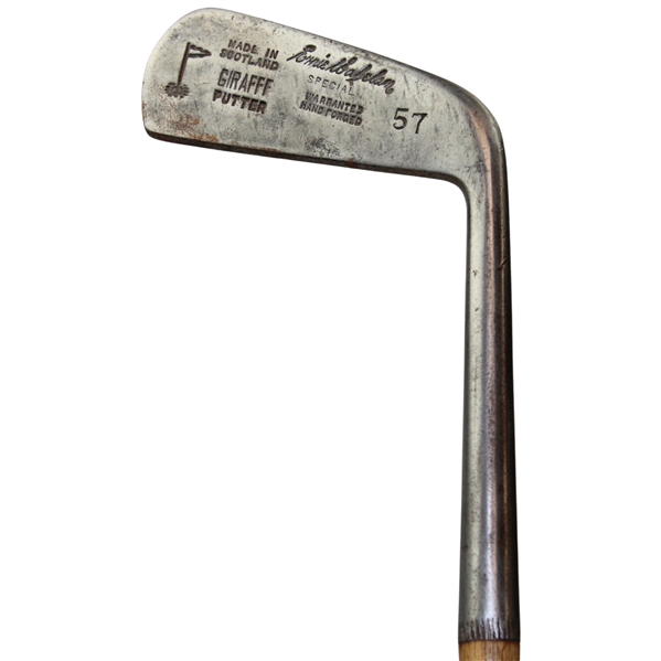 Made In Scotland Warrented Hand Forged 57 Girafff Putter Flag