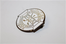 1944 PGA Championship at Manito G&CC Contestant Badge - Bob Hamilton Winner