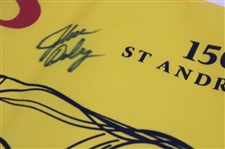 John Daly Signed 2022 OPEN Championship at St Andrews Yellow Flag JSA ALOA