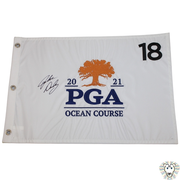 John Daly Signed 2021 PGA Championship at Kiawah Island Embroidered Flag JSA ALOA