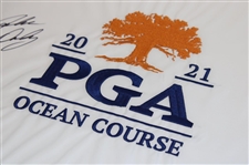 John Daly Signed 2021 PGA Championship at Kiawah Island Embroidered Flag JSA ALOA