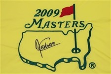 Angel Cabrera Signed 2009 Masters Tournament Embroidered Flag JSA #W67118