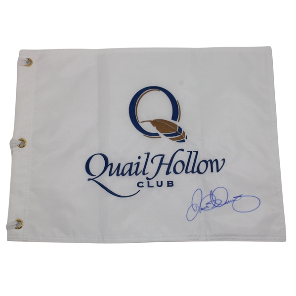 Rory McIlroy Signed Quail Hollow Club Embroidered Flag JSA ALOA