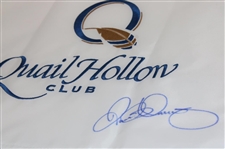Rory McIlroy Signed Quail Hollow Club Embroidered Flag JSA ALOA