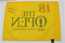 Jordan Spieth Signed 2017 Open Championship at Royal Birkdale Flag JSA ALOA