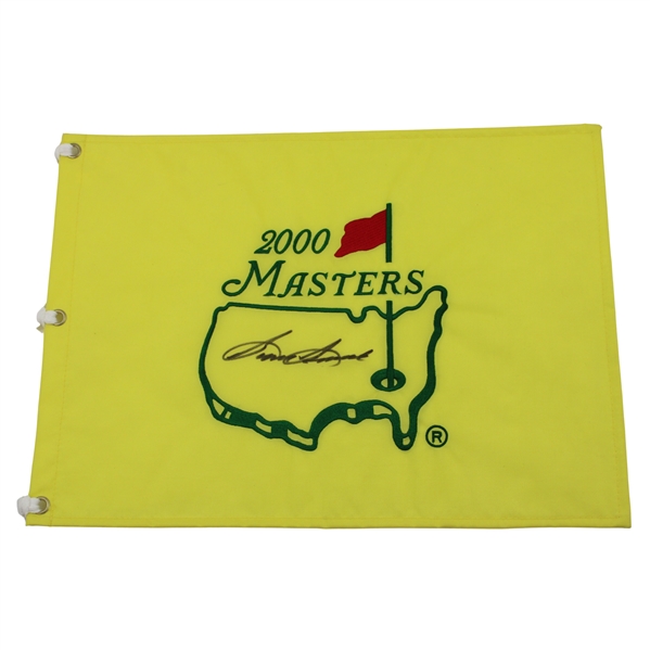 Sam Snead Signed 2000 Masters Tournament Embroidered Flag JSA ALOA