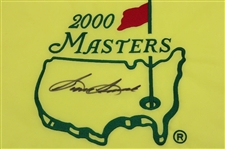 Sam Snead Signed 2000 Masters Tournament Embroidered Flag JSA ALOA
