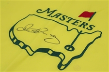 Rory McIlroy Signed Undated Masters Embroidered Flag - Masters Secured Grand Slam JSA ALOA