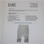 Gene Sarazen's Personal JUN Cream Pants