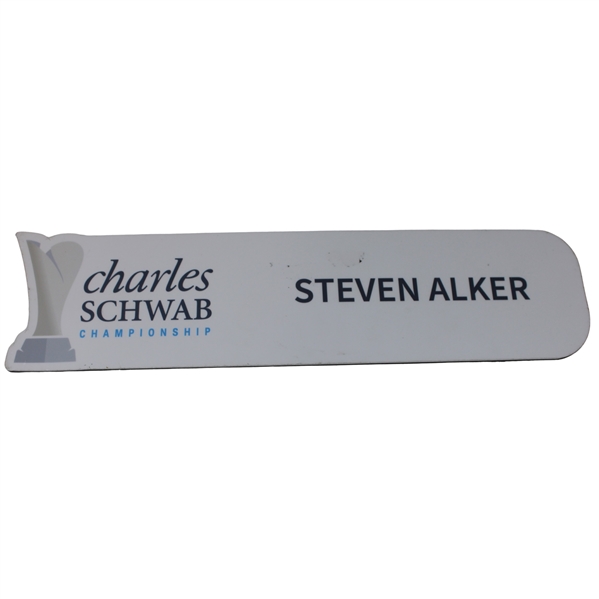 Steven Alkers Charles Schwab Championship Lockerroom Nameplate
