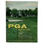 Lionel Hebert signed 3x5 w/ 1957 PGA Championship at Miami Valley Program JSA ALOA