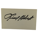 Lionel Hebert signed 3x5 w/ 1957 PGA Championship at Miami Valley Program JSA ALOA