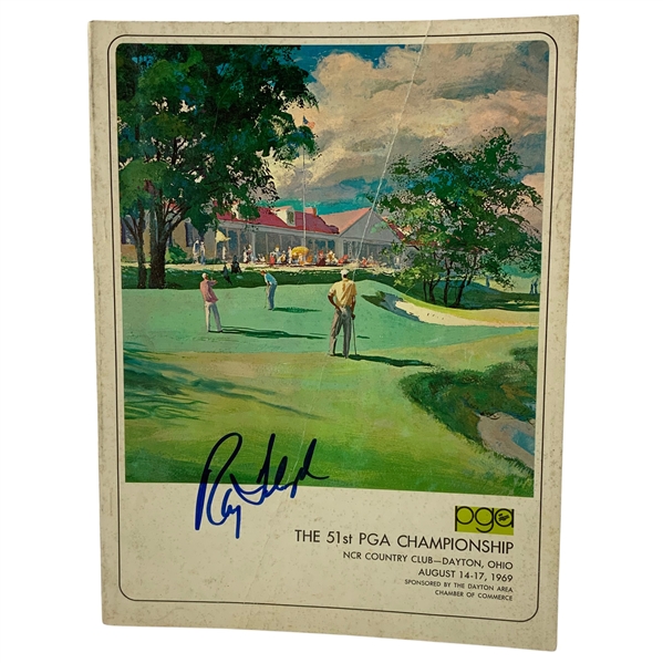 Ray Floyd Signed 1969 PGA Championship at NCR CC Official Program JSA ALOA