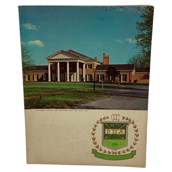 1964 PGA Championship at Columbus Country Club Official Program - Bobby Nichols Winner