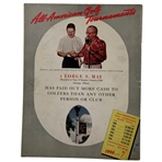 1946 US Open Championship at Canterbury Program - Lloyd Mangrum Winner