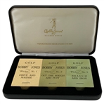 Bobby Jones Flicker Books - 3 repro Flicker books issued in 2005 in leather case and protective cover.  Issued by Golf Links of the Past.