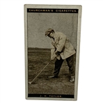 1927 John H. Taylor W.A. & A.C. Churchman Famous Golfers #41 Card