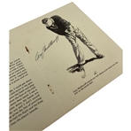 Cary Middlecoff Signed 'The Punch Shot' Lesson JSA ALOA