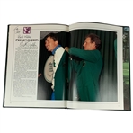 Nick Faldo Signed 1989 Masters Tournament Green Annual Book JSA ALOA