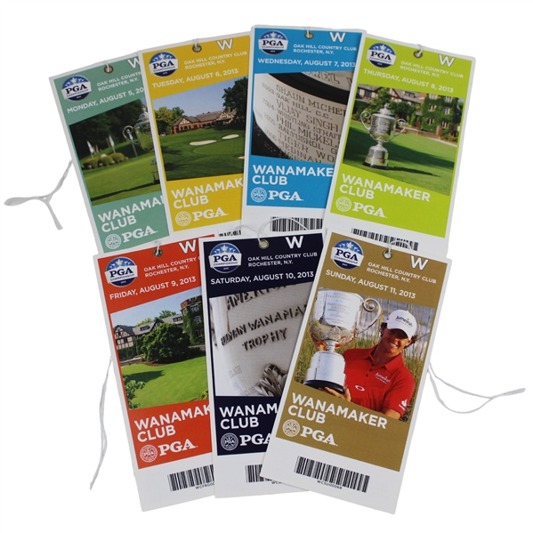 2013 PGA Championship at Wanamaker Club Ticket Set - Duffner Winner