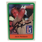 Jack Nicklaus Signed 1981 Donruss Golf Rookie Card JSA ALOA