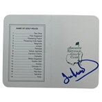 Adam Scott, Vijay Singh, Mike Weir, Larry Mize & Ian Woosnam Signed Augusta National Golf Club Scorecards JSA ALOA