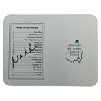 Adam Scott, Vijay Singh, Mike Weir, Larry Mize & Ian Woosnam Signed Augusta National Golf Club Scorecards JSA ALOA