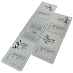 Adam Scott, Craig Stadler, Mark O'Meara, Ray Floyd & Jose Maria Olazabal Signed Augusta National Golf Club Scorecards JSA ALOA