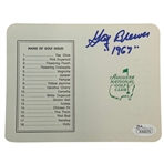 Jack Burke, Gay Brewer, Bob Goalby, Charles Coody & Tommy Aaron Signed Augusta National Golf Club Scorecards JSA ALOA
