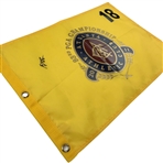 Keegan Bradley Signed 2011 PGA Championship at Atlanta Athletic Club Flag JSA ALOA