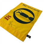 Xander Schauffele Signed 2024 The Open at Royal Troon Yellow Screen Flag JSA ALOA