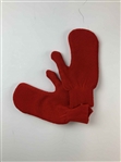 A Pair of Ohio State Buckeyes Red Terry Cloth Mittens