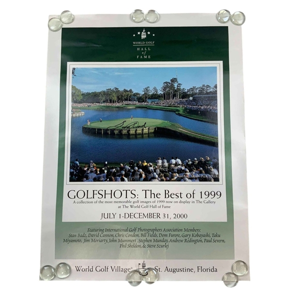 Sam Snead Signed World Golf Hall of Fame GOLFSHOTS Exhibition Poster JSA ALOA