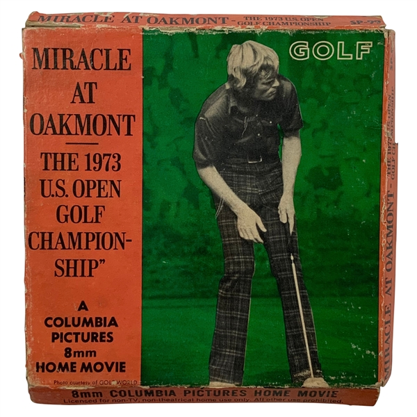 1973 US Open Miracle at Oakmont 8mm Film w/Original Box