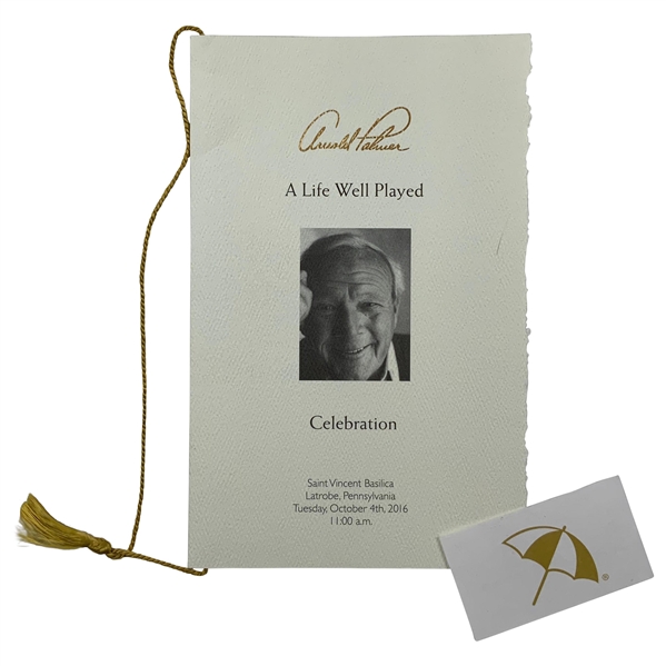 Arnold Palmer 2016 Celebration of Life Invitation