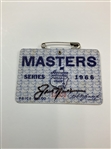 Jack Nicklaus Signed 1966 Masters Tournament SERIES Badge #12003 JSA ALOA