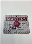 Jack Nicklaus Signed 1986 Masters Tournament SERIES Badge #X6524 JSA ALOA