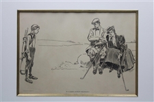 1897 Life Publishing Company Is A Caddy Always Necessary - Framed