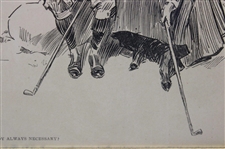 1897 Life Publishing Company Is A Caddy Always Necessary - Framed