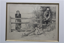 1895 Life Publishing Company Golf Is Not The Only Game On Earth - Framed