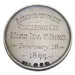 1899 Datchet Golf Club Ankerwycke Challenge Cup Sterling Silver Medal Won by Miss Ida C. Bird
